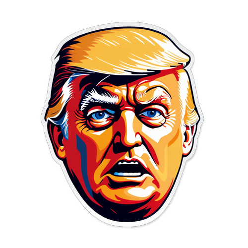 Trump w Kolorach Emocji: Ta Naklejka Zmieni Twoje Poglądy Polityczne!