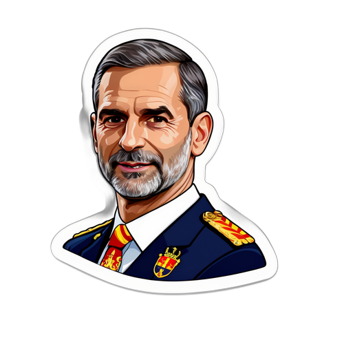 Felipe VI met koninklijk paleis en sportieve uitstraling