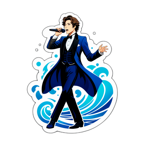 オペラステージに立つ宮野真守の華やかなデザイン