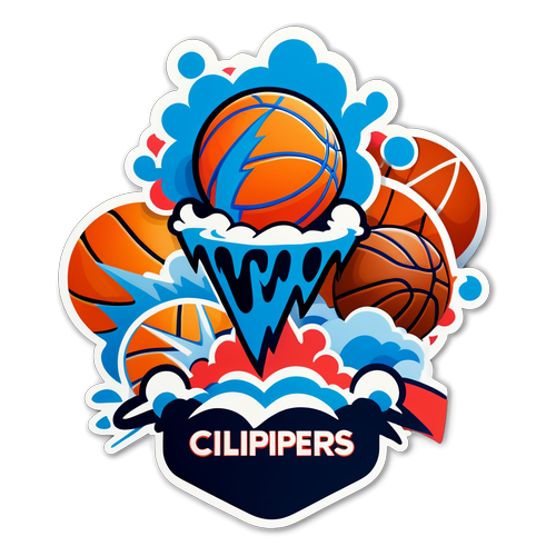 Masayang Laban: Thunder vs Clippers - Hanapin ang Makulay na Dissenyo ng Basketball!