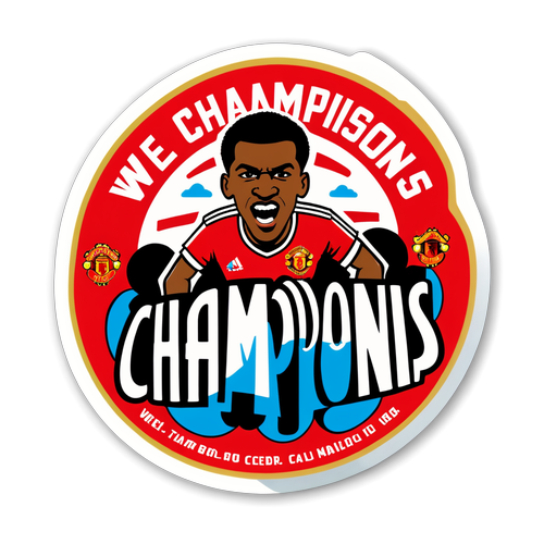 Sticker Huyền Thoại Man Utd - Chúng Ta Là Nhà Vô Địch!