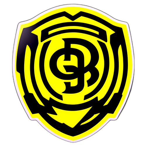 Logo Borussia Dortmund dengan Reka Bentuk Ceria