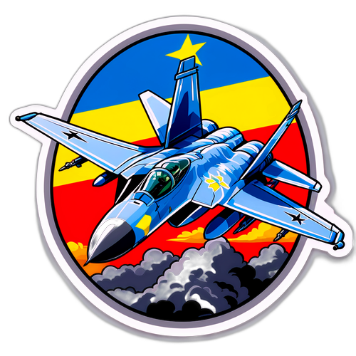 Стікери українського винищувача Су-30 у битві