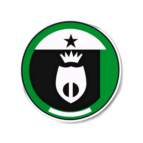 Σχεδίαση που συνδυάζει τις σημαίες του ΠΑΟ και του Παρτιζάν