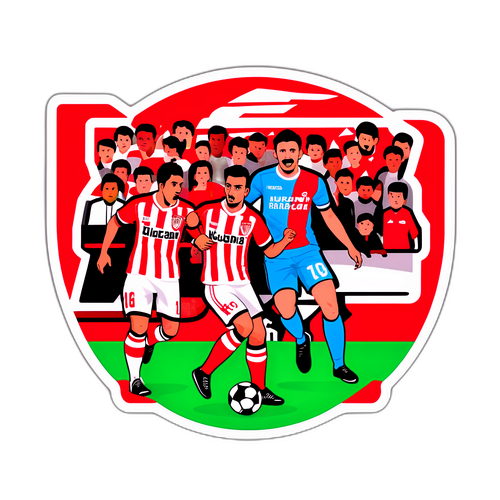 Partido de fútbol entre Estudiantes y Huracán
