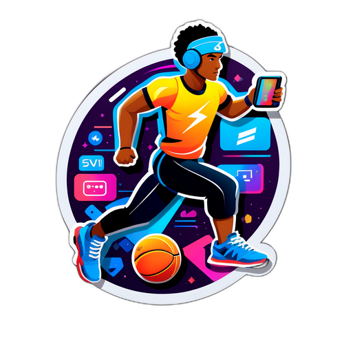 科技與運動結合的貼紙