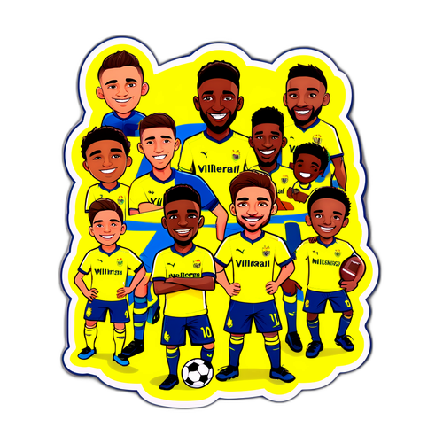 สติกเกอร์การ์ตูนทีมบียาร์เรอัล