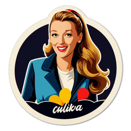 Retro film ihlette matrica Blake Lively tiszteletére