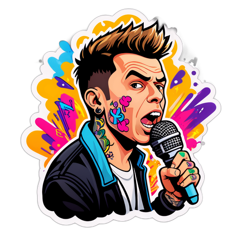 Sticker a tema musicale di Fedez