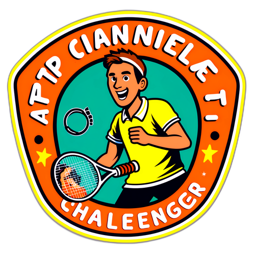 Retro sticker med 'ATP Challenger TV'