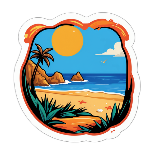 Cypriot Strand Sticker