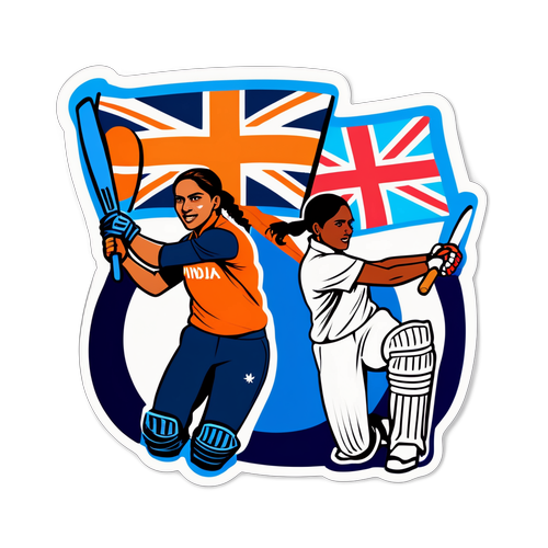 Stiker Memperkasakan Wanita India vs Wanita England dalam Kriket