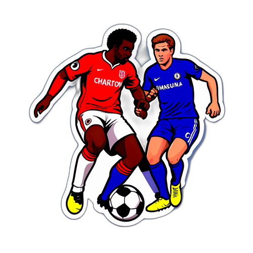 สติกเกอร์ฟุตบอลระหว่างชาร์ลตันและเชลซี