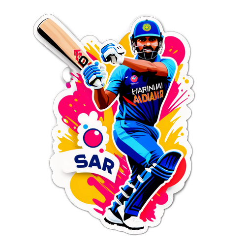 Stiker Menarik Karun Nair dalam Gear Kriket