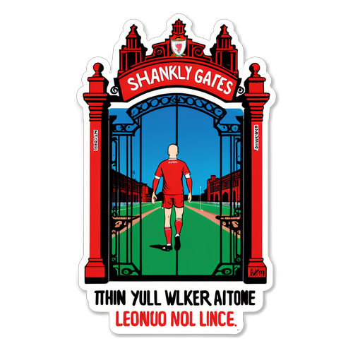 Shankly Gates med "You'll Never Walk Alone"