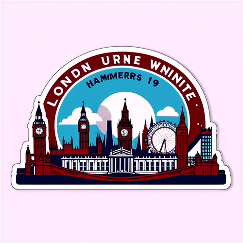 Idola London! Sticker Vintage 'Hammers Unite!' Dengan Gaya Ikonik West Ham!