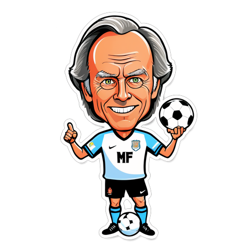 Sven-Göran Eriksson i Karikatyr: 'Svennis Forever' Sticker som Får Fotbollsfans att Le!