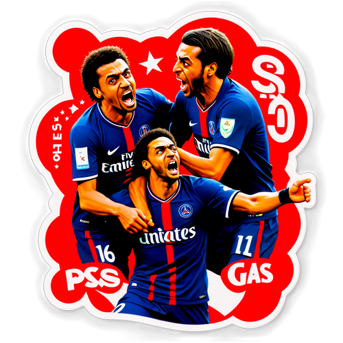 Sticker Comemorativo da Rivalidade PSG e Brest