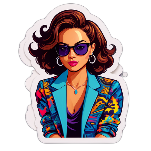 Asena Keskinci Gözlüklü ve Kendine Güvenen Poz