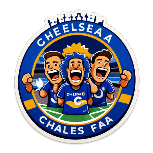 Fodboldfans i Ekstase! Tag et Smil med Chelsea's Fantastiske Sticker Design!