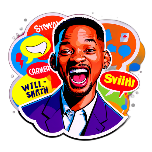 Autocollant humoristique de Will Smith