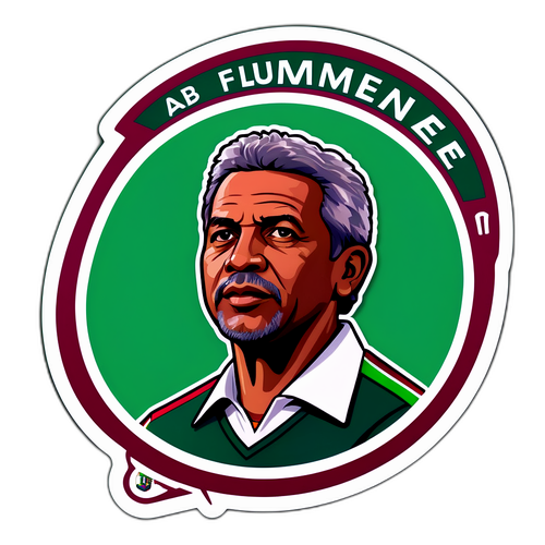 Treinador do Fluminense orientando jogadores