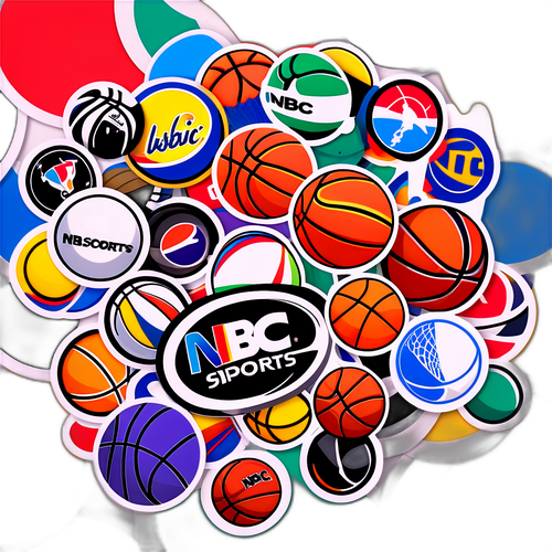 Colorful Sports Collage Sticker
