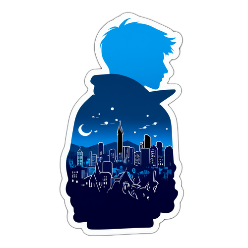 Silhouette d'un adolescent mystérieux à Clermont-Ferrand