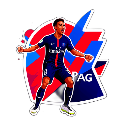 Vibrant na Sticker ng PSG laban sa Strasbourg