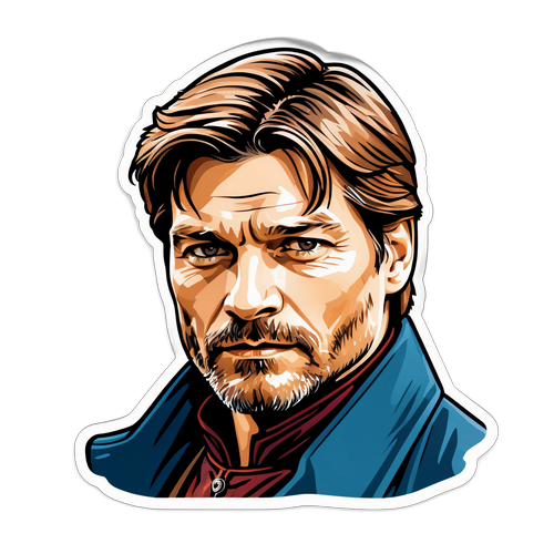 Fantastisk klistermærke af Nikolaj Coster-Waldau