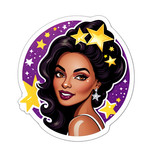 Glamoureuze Sterren Sticker