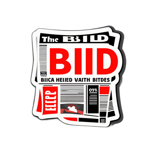 Moderne sticker med teksten 'Bild'