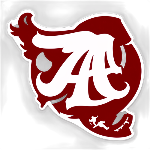 Unleash Your Team Spirit: Ultimate Alabama Crimson Tide Sticker with Bold Football Design!