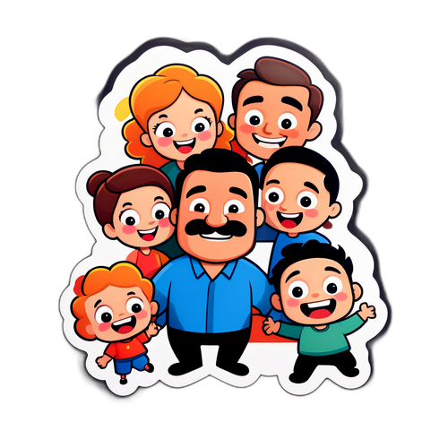 फैमिली मैन प्रेरित मजेदार स्टिकर