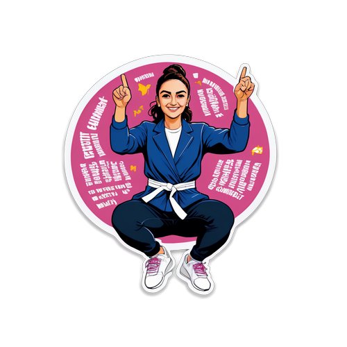 Deniz Akkaya Güç ve Kendine Güven Temalı Sticker