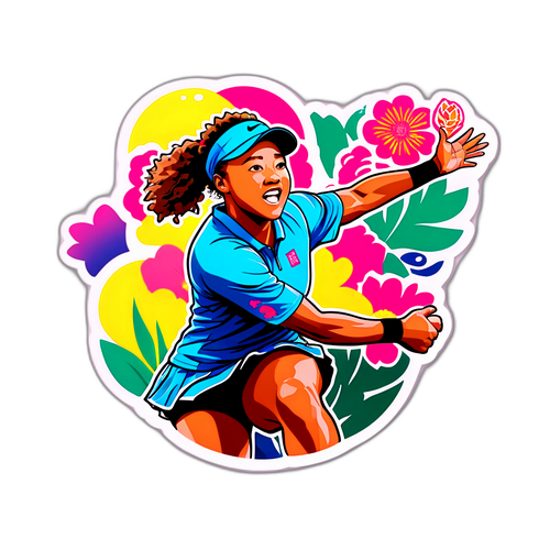 Sticker ng Dynamic na Parangal kay Naomi Osaka