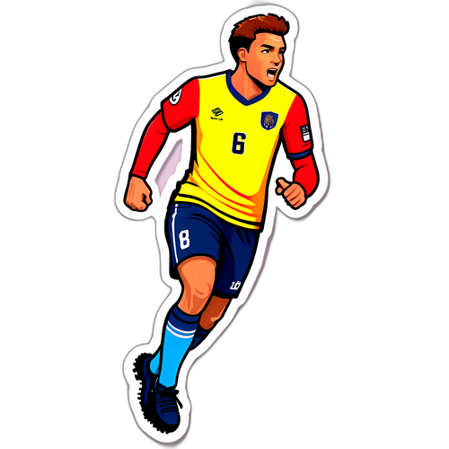 Piłkarz Bodo Glimt wspierający drużynę