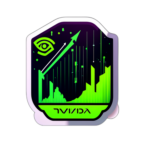 Stiker Kenaikan Harga Saham Nvidia