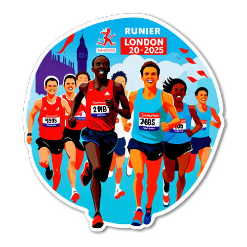 Energetisk Sticker til London Marathon 2025