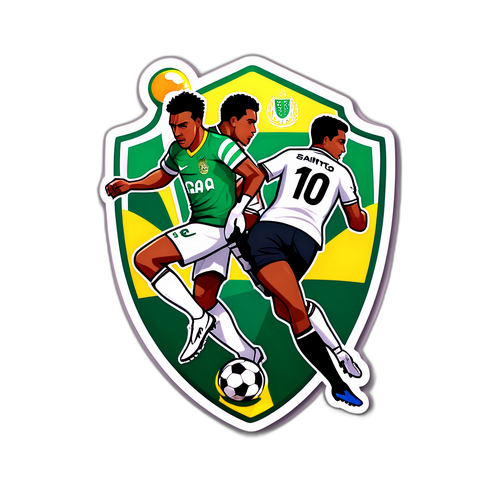 Scena sportiva dinamica tra Fortaleza e Santos