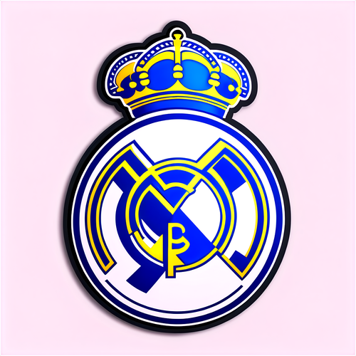 Moderne geometrisk Real Madrid-logo