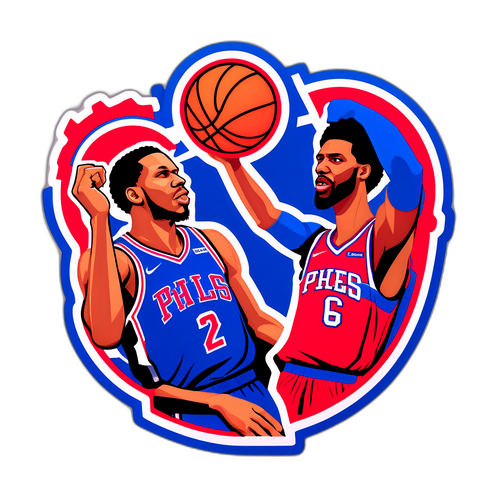 76ers vs. Pistons Rivalry Sticker