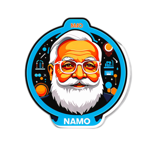 未來科技與創新的 Namo 貼紙