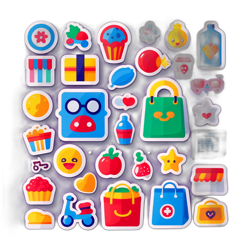 홈플러스 쇼핑 관련 재미있는 아이콘 스티커