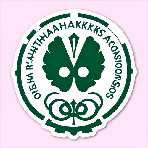 Стікери кольорової гами клубів "Панатінаїкос" та "Олімпіакос"