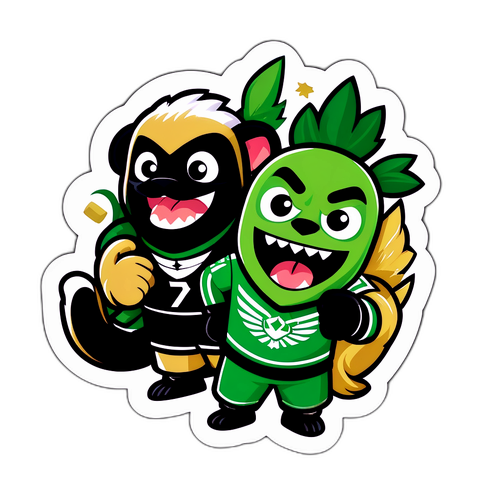 Stiker Persaingan Ramah antara Austin FC dan LAFC