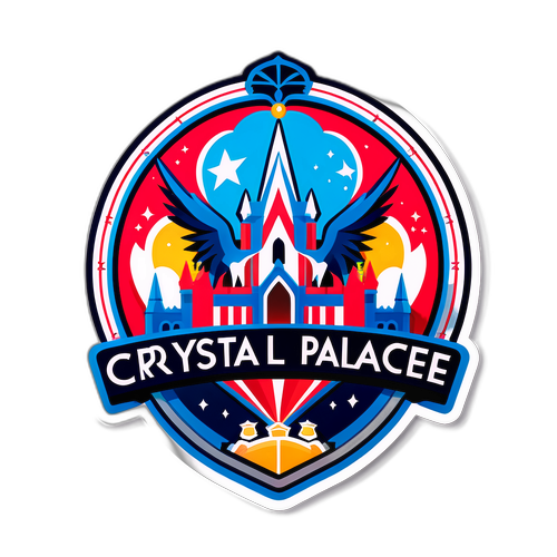 Дизайн наклейки с фоном Crystal Palace