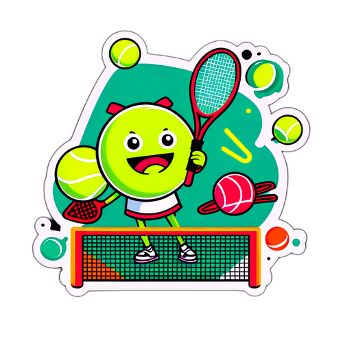 Scena Giocosa di Tennis