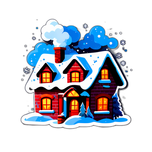 Illustration av en isstormscen