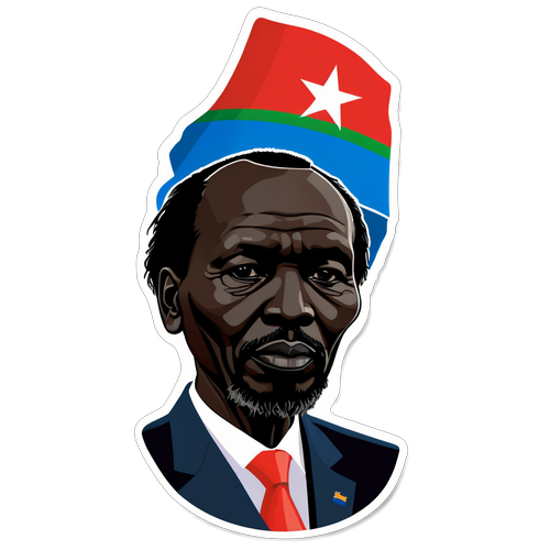 Sticker ya Rais wa Sudani Kusini